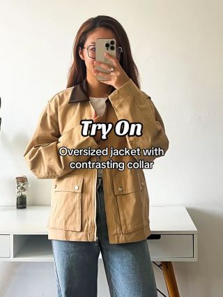 Autumn is here 🤎🍂 Which color looks better on me? 😊 #newin #styleaddict #shoppaholic #smallbusinesslove #jacket...