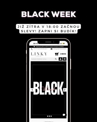 Zítra v 18:00 dne 18.11.2025 začne v e-shopu BLACK WEEK 🖤! Zapněte si ⏰, ať to stihnete a ulovíte si oblíbené kousky za...